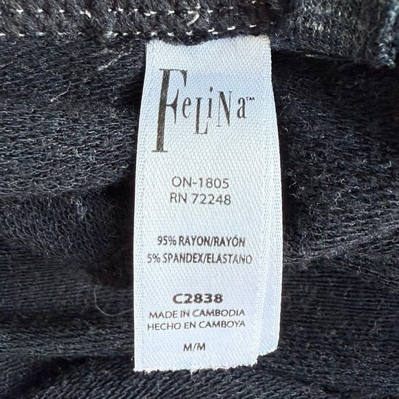 Jogger Pajama Pants Women's Med. Dark Gray Loungewear Casual Comfy Soft Normcore - Picture 9 of 11